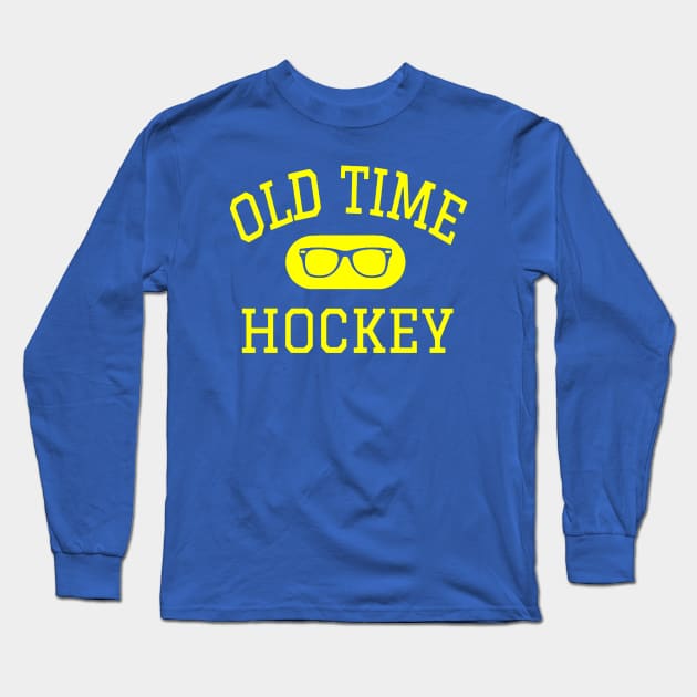 Old Time Hockey - Yellow Long Sleeve T-Shirt by Brand X Graffix